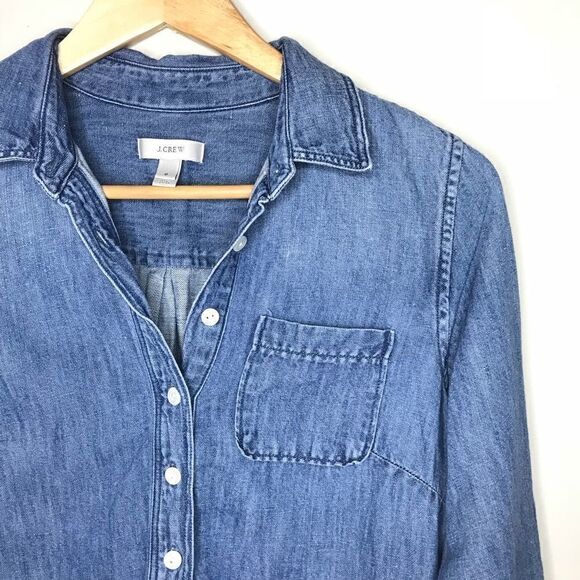 J. Crew Sz 0 Jean Dress - Picture 1 of 5